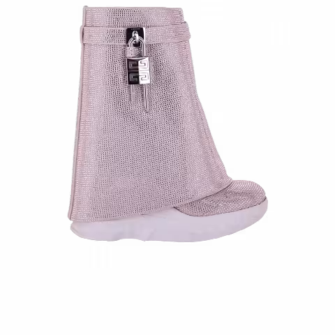 Givenchy Wmns Shark Lock Biker Ankle Boot 'Soft Lilac'