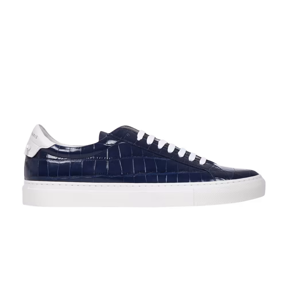 Givenchy Urban Street Low Blue Crocodile