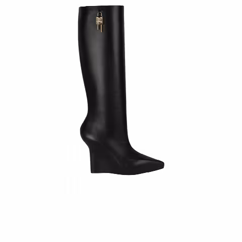 Givenchy Wmns G Lock Knee-High Wedge Boot 'Black'