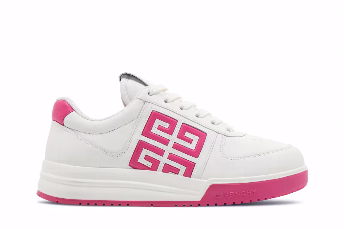 Givenchy Women's G4 Sneaker White Fuchsia, view 2