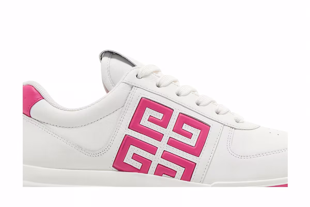 Givenchy Women's G4 Sneaker White Fuchsia, view 3