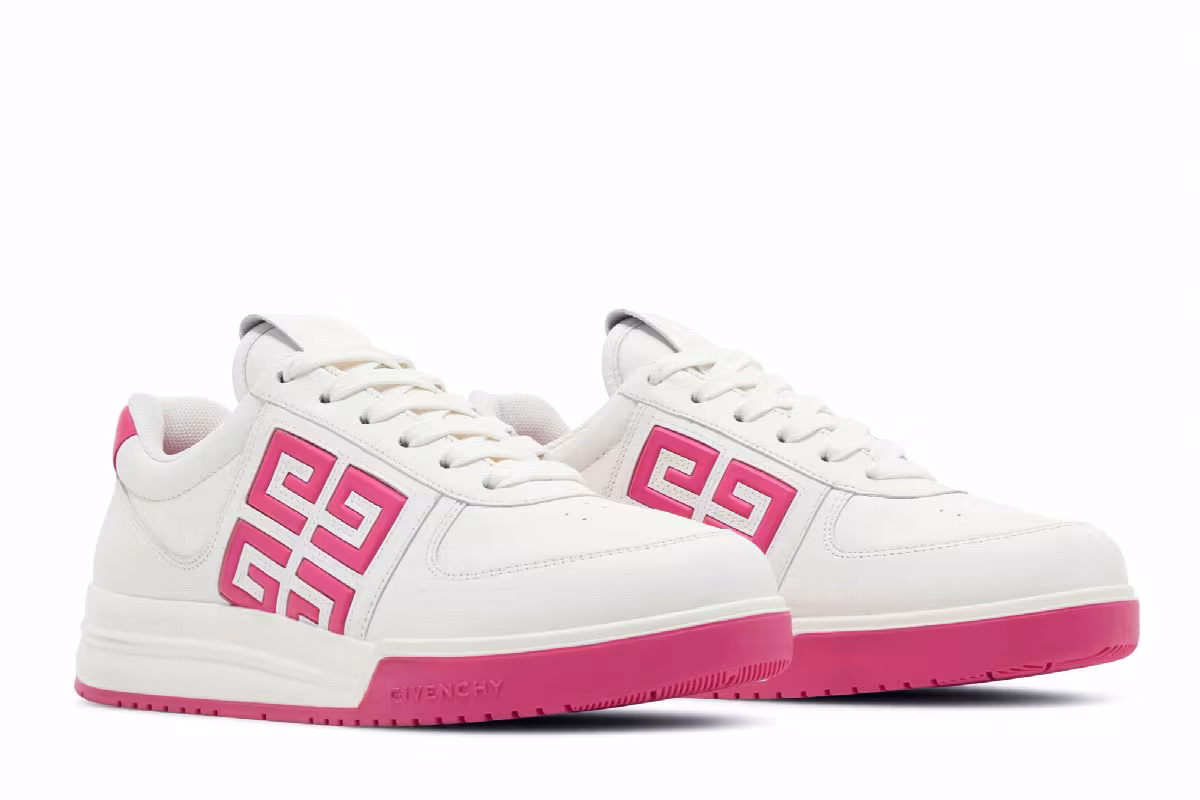 Givenchy Women's G4 Sneaker White Fuchsia, view 9