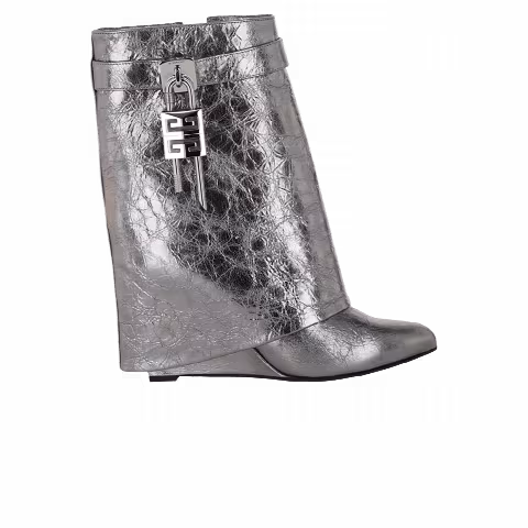 Givenchy Wmns Shark Lock Ankle Boot 'Silver Grey'