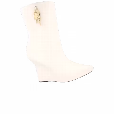 Givenchy Wmns G Lock Leather Wedge Boot 'Ivory'