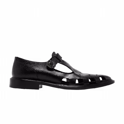 Givenchy Monk Strap Perforated Sandal 'Black'