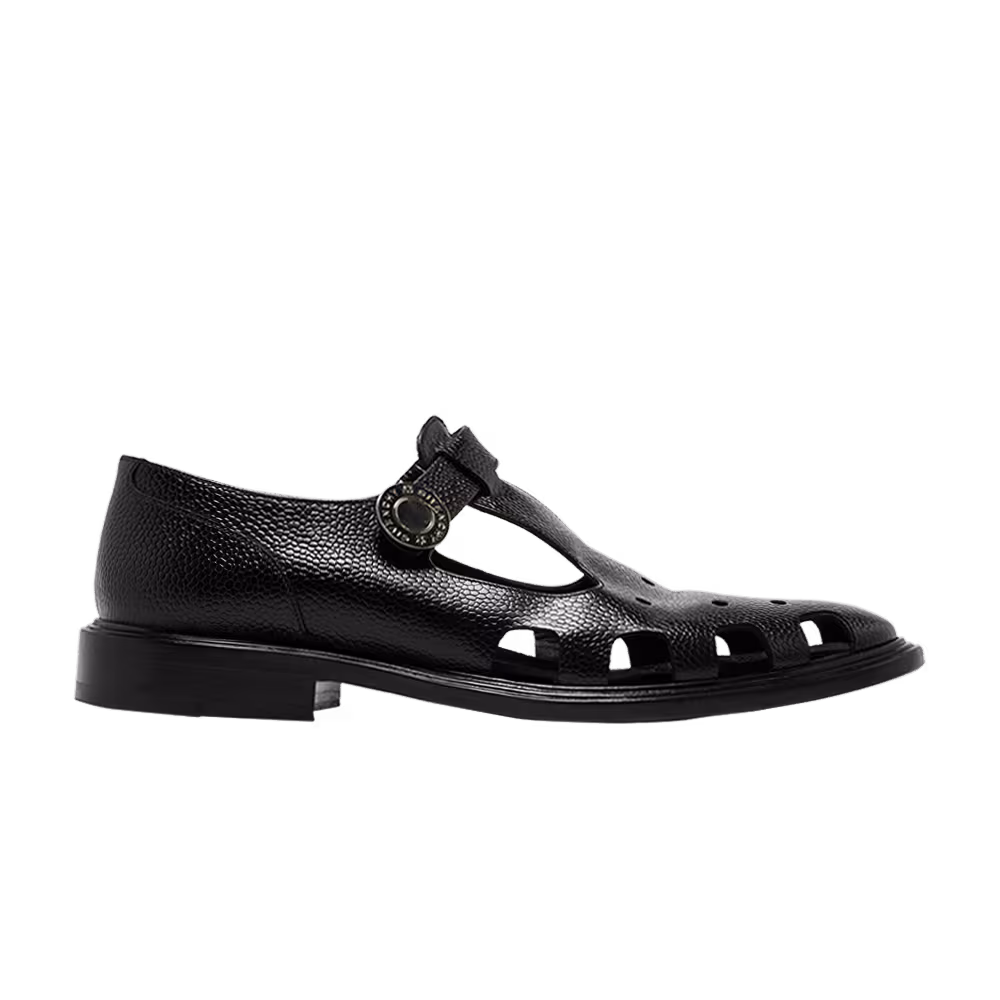 Givenchy Monk Strap Perforated Sandal Black