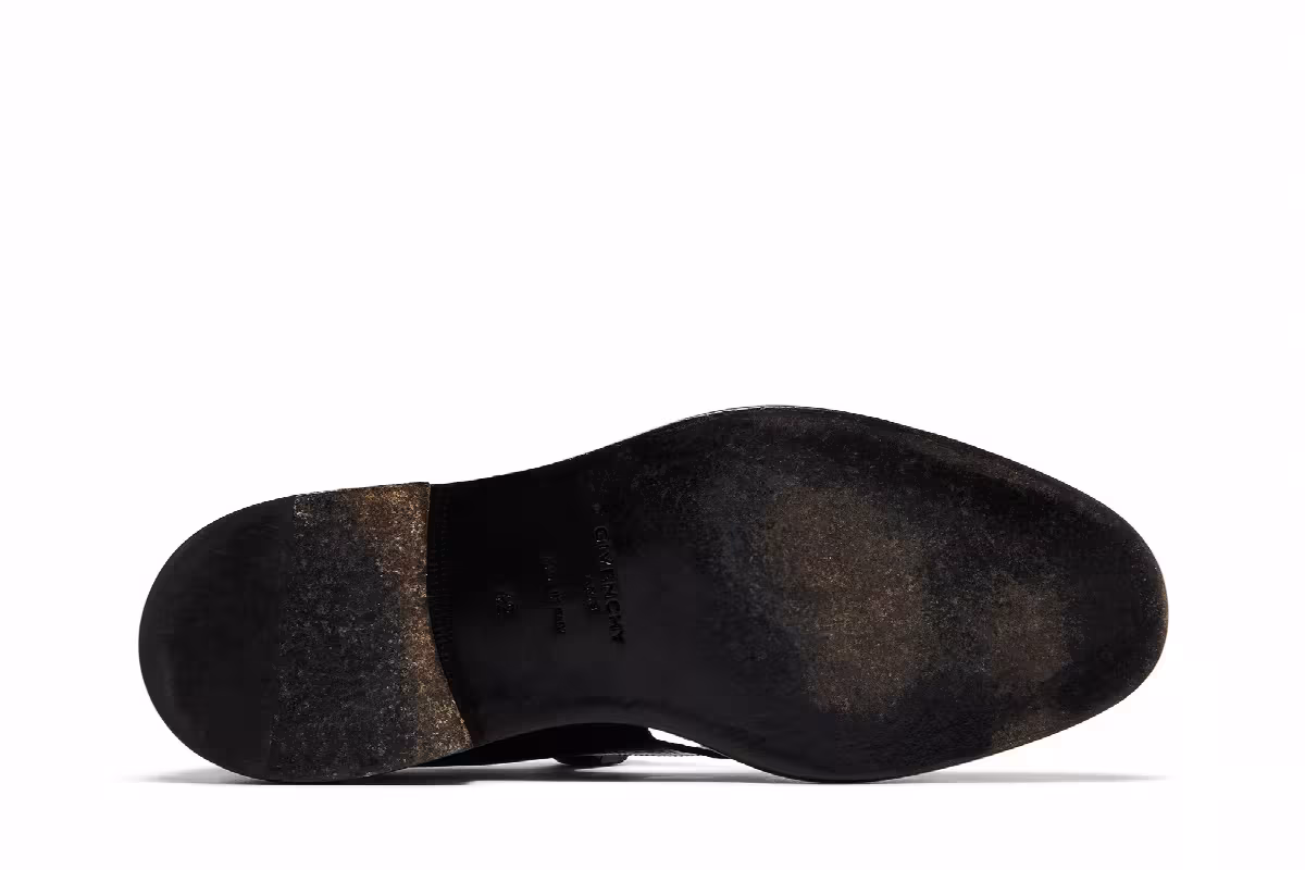 Givenchy Monk Strap Perforated Sandal Black, view 5