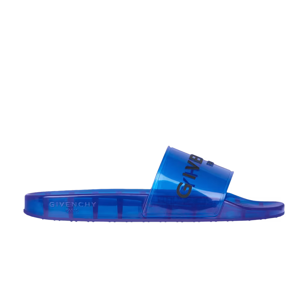 Givenchy Paris Slide Transparent Rubber - Ocean Blue