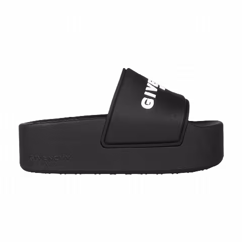 Givenchy Wmns Logo Embossed Platform Sandal 'Black'