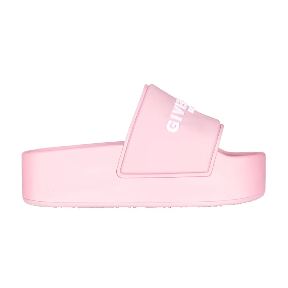 Givenchy Women's Logo Embossed Platform Sandal Blossom Pink