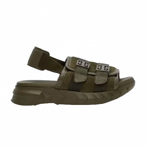 Givenchy Marshmallow Bridle Slingback Sandal 'Olive Green'