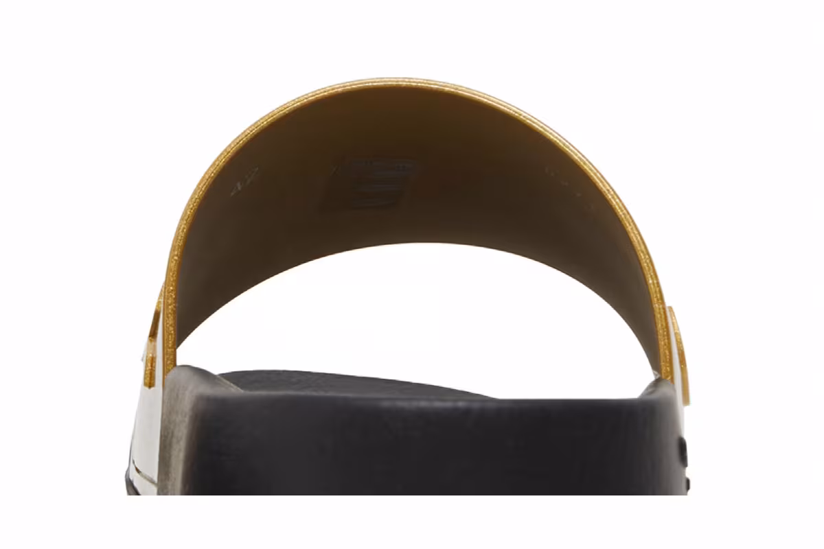 Givenchy Logo Slide Metallic Golden, view 8