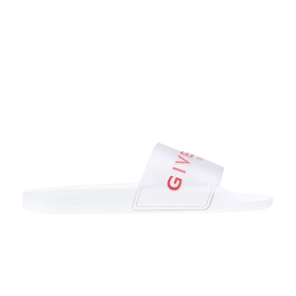 Givenchy Clear Logo Slide Translucent - White Red