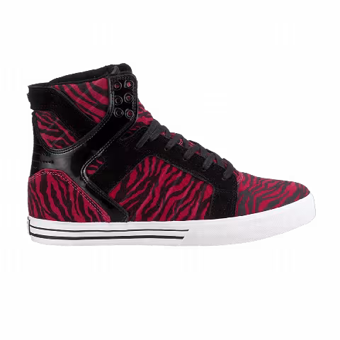 Supra Muska Skytop 'Black Magenta Zebra Stripes'