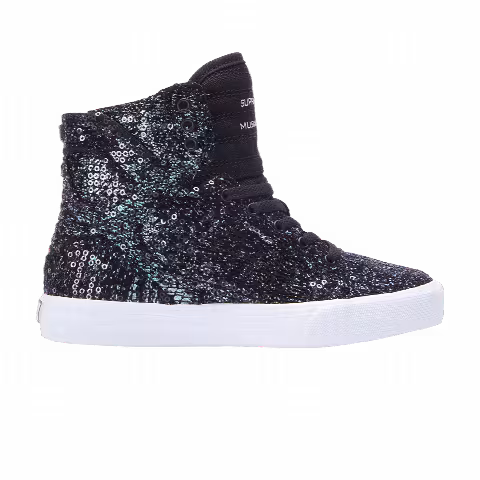 Supra Skytop Hi Kids 'Black Sequin'