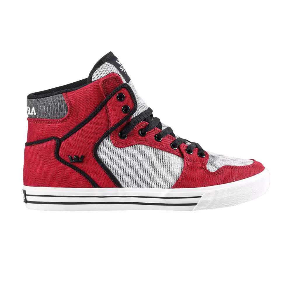 Supra Vaider Red Grey Black