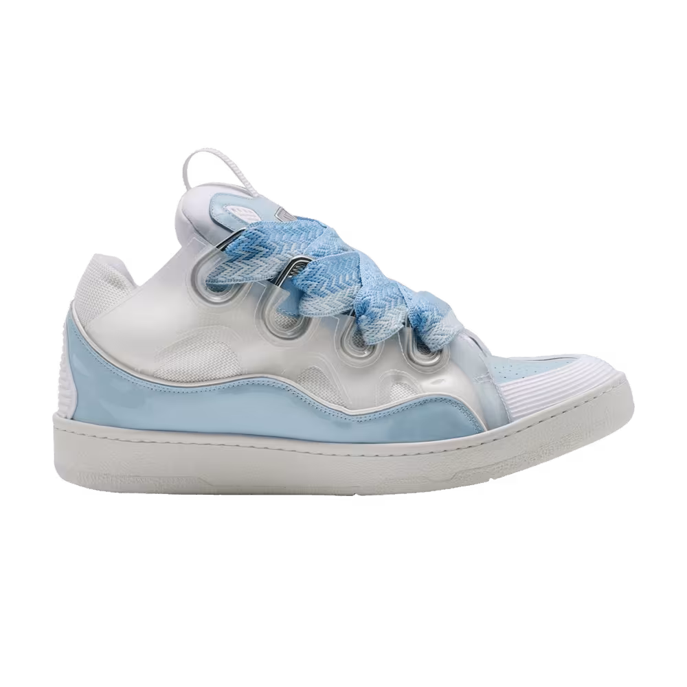 Lanvin Curb Sneakers White Light Blue