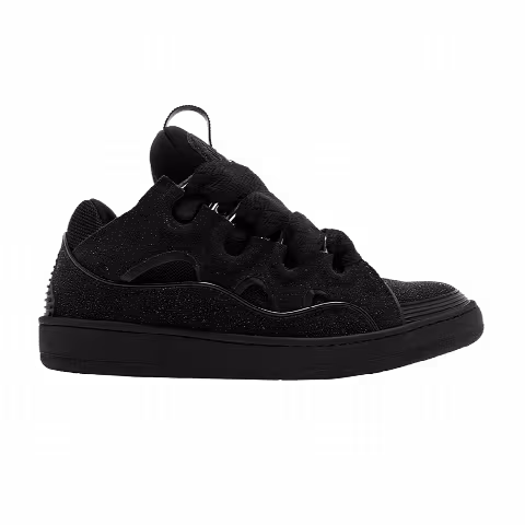 Lanvin Curb Sneakers 'Black Glitter'