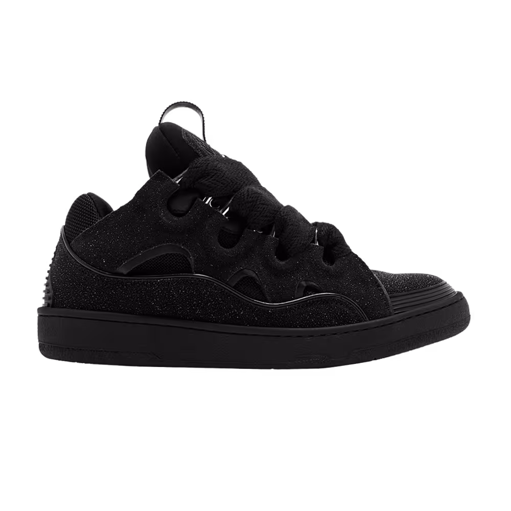 Lanvin Curb Sneakers Black Glitter