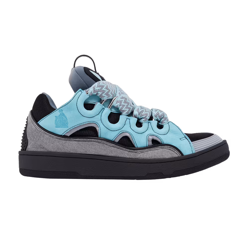 Lanvin Curb Sneakers Light Blue Anthracite