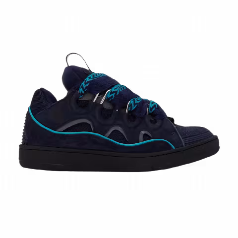 Lanvin Wmns Curb Sneakers 'Navy Blue Grey'