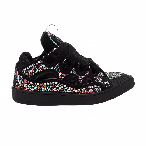 Lanvin Curb Sneakers 'Rhinestones - White Multi-Color'