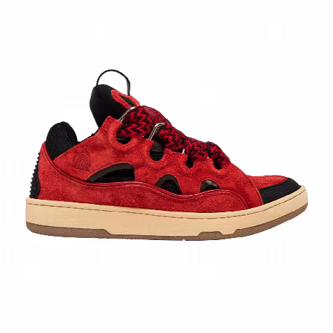 Lanvin Curb Sneakers 'Poppy Red Black'