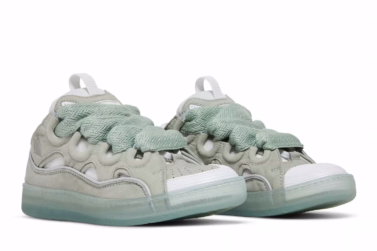 Lanvin Women's Curb Sneakers Sage, view 9