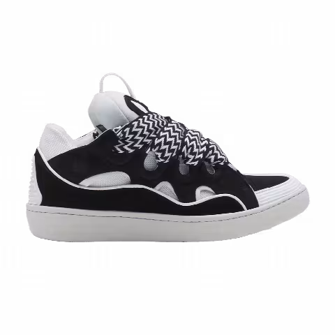 Lanvin Wmns Curb Sneakers 'Black White'