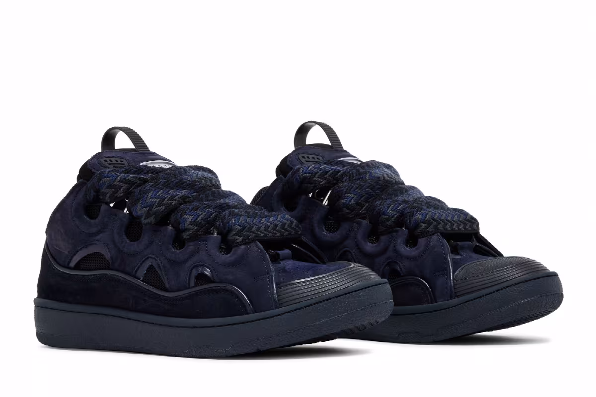Lanvin Women's Curb Sneakers Slate, view 9