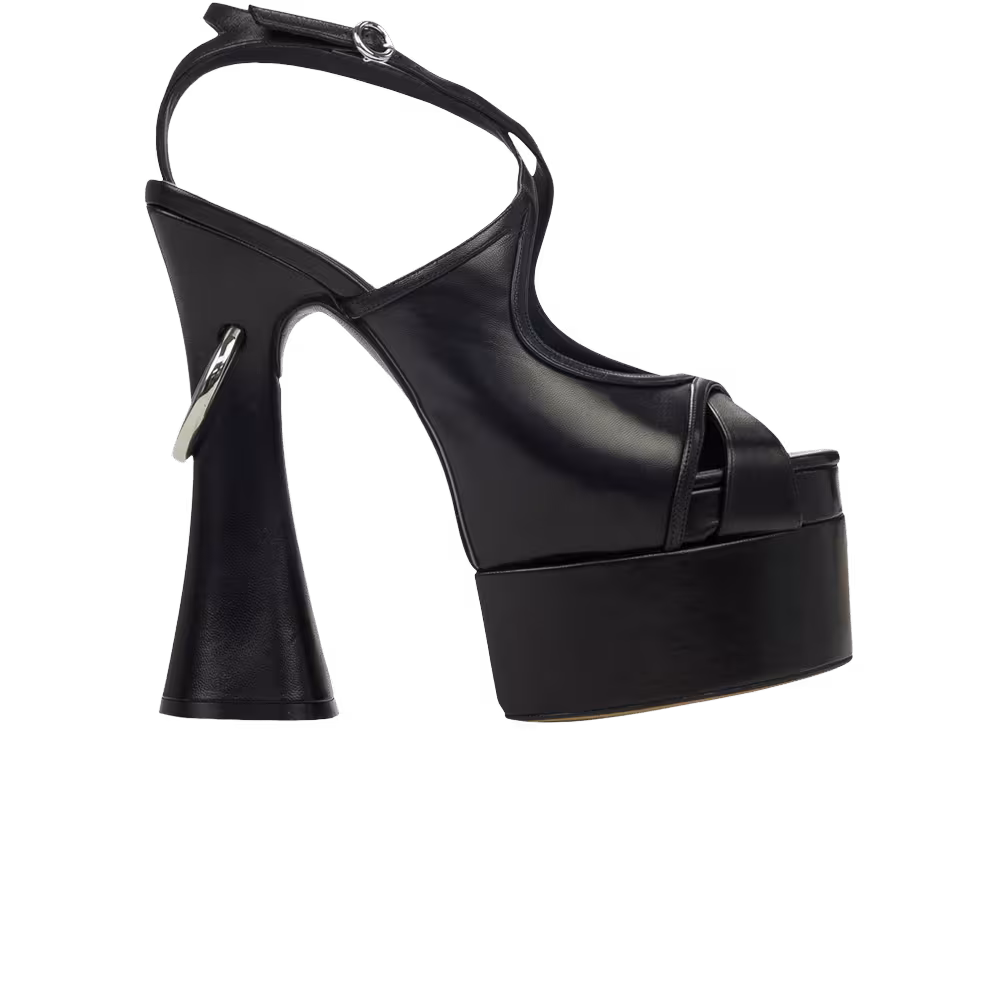 Lanvin Women's Smile 105 Platform Sandal Heel Black