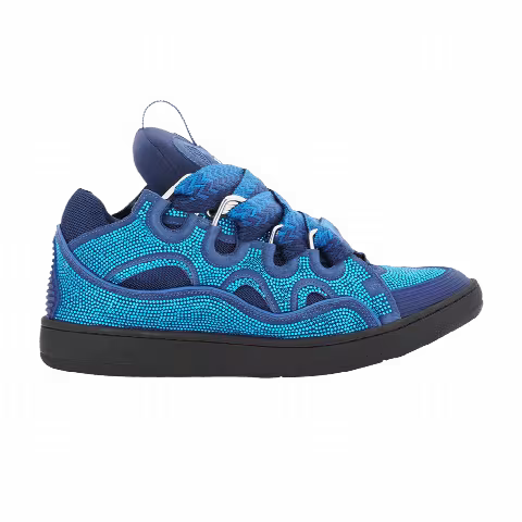 Lanvin Curb Sneakers 'Rhinestones - Majorelle Blue'