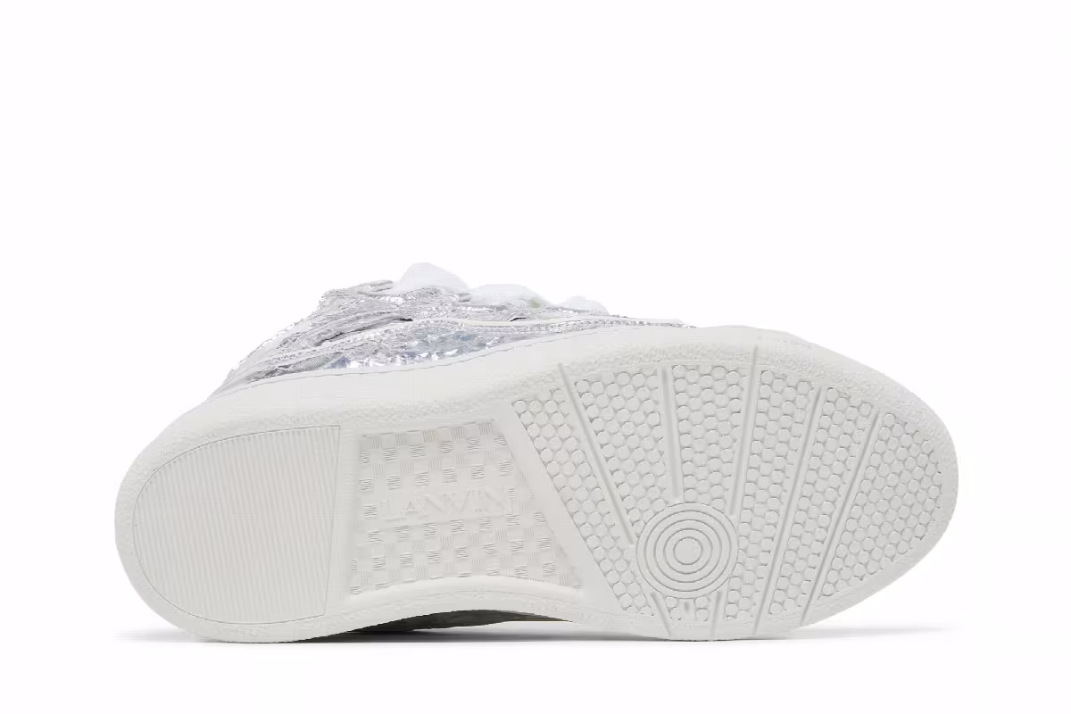 Lanvin Curb Sneaker Metallic Effect - Silver, view 5