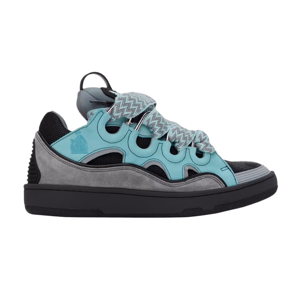 Lanvin Women's Curb Sneakers Light Blue Anthracite