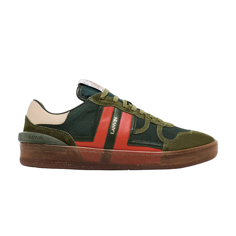 Lanvin Clay Low Translucent Sole - Green Red