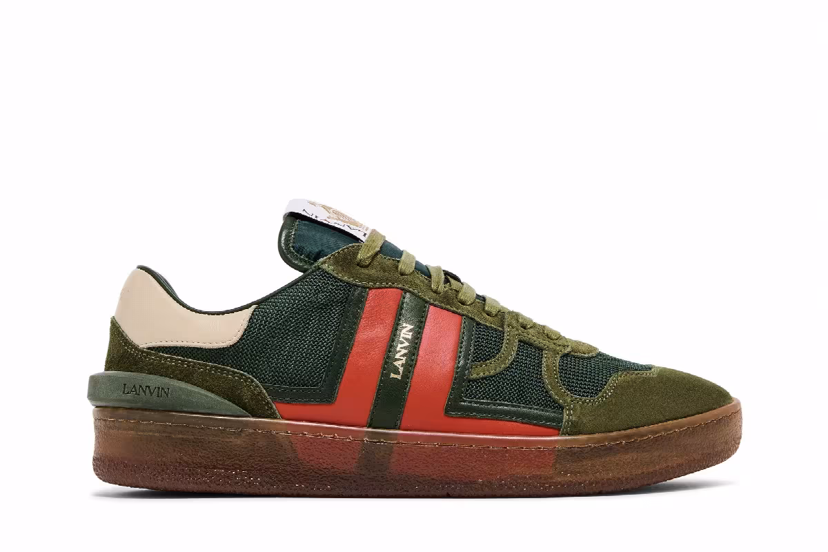 Lanvin Clay Low Translucent Sole - Green Red, view 2