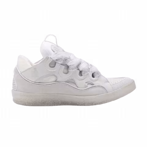 Lanvin Curb Sneakers 'White Transparent Speckled Sole'