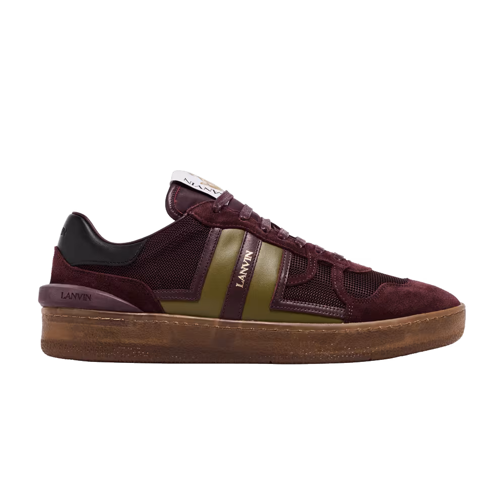 Lanvin Clay Low Translucent Sole - Burgundy Green