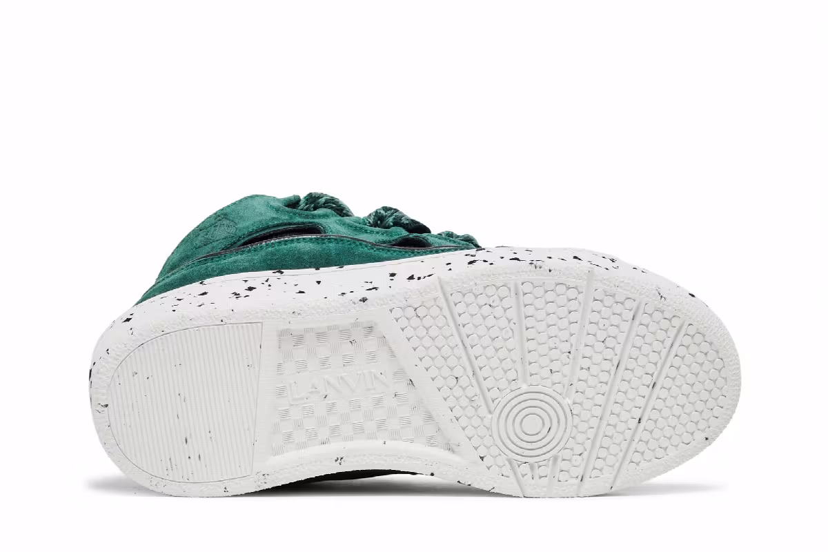 Lanvin Women's Curb Sneakers Green, view 5