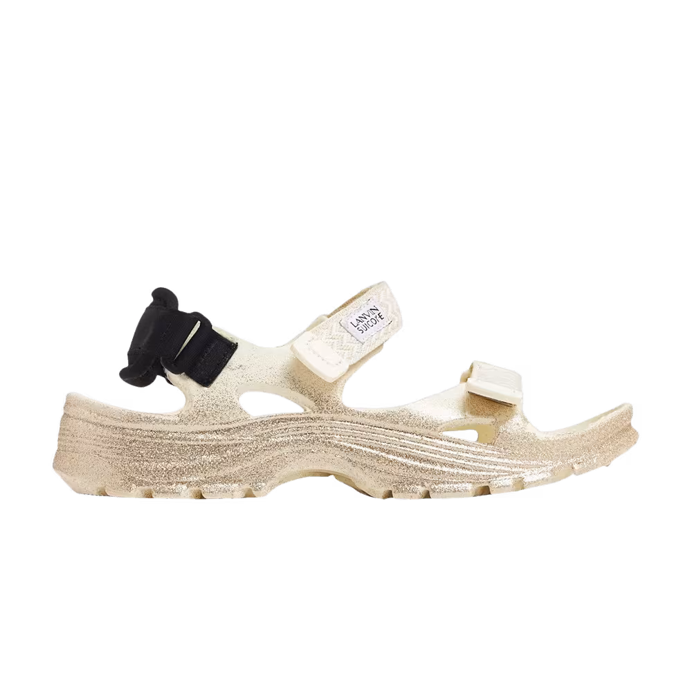 Suicoke x Lanvin Women's WAKE Curb Slides Beige
