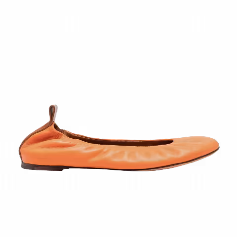 Lanvin Wmns The Ballerina Flat 'Mandarine'