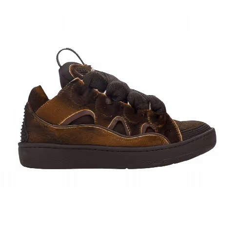 Lanvin Wmns Curb Sneakers 'Marron Fur'