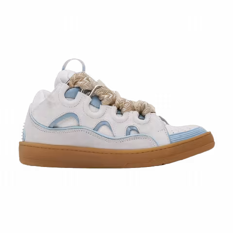 Lanvin Wmns Curb Sneakers 'White Sky Blue' SSENSE Exclusive