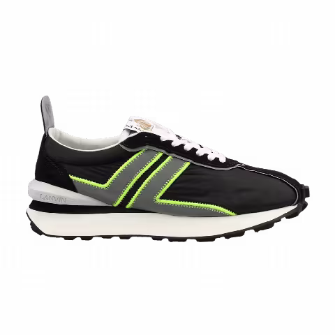 Lanvin Bumpr Sneaker 'Black Silver Neon Yellow'