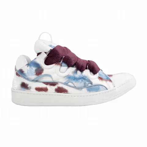 Lanvin Curb Sneakers 'Tie-Dye - Burgundy Blue'