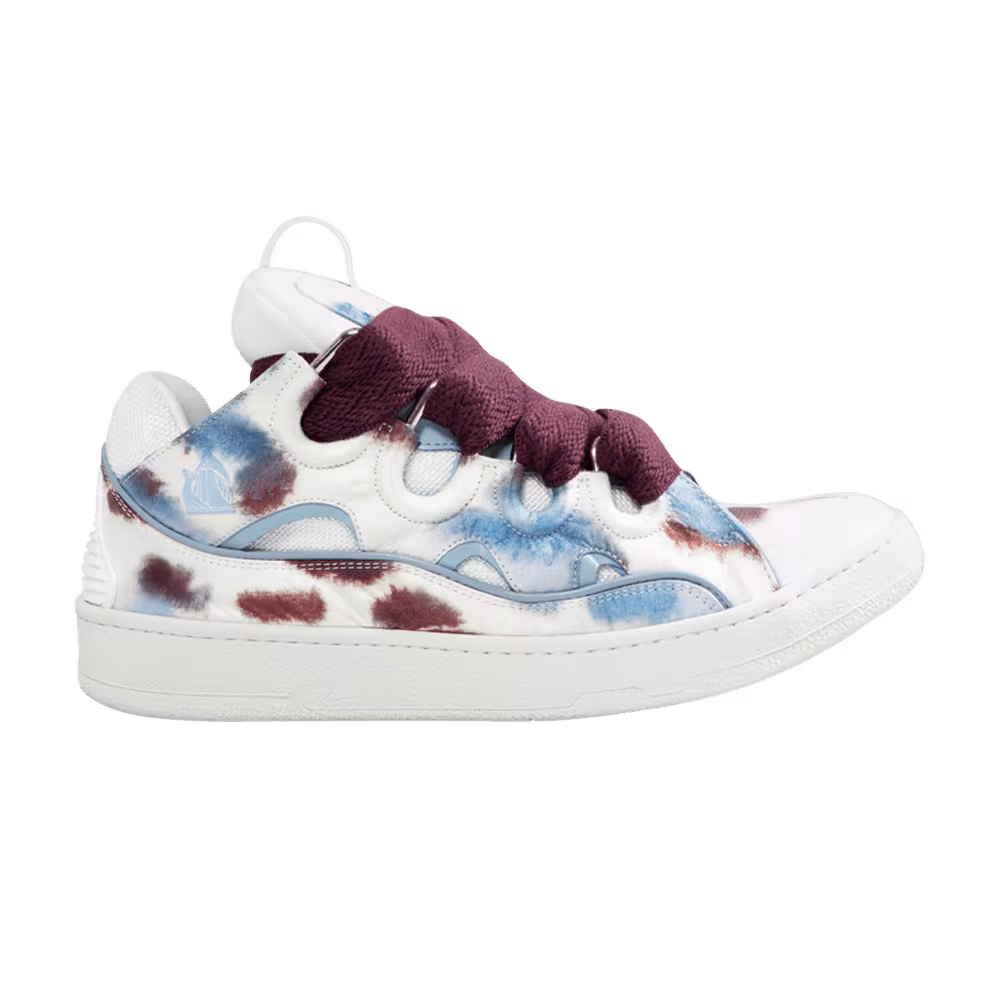 Lanvin Curb Sneakers Tie-Dye - Burgundy Blue