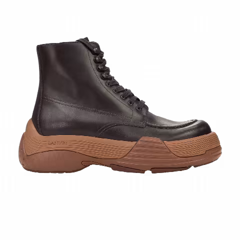 Lanvin Black Basses A Lacets Flash X Bold Boot 'Marron'