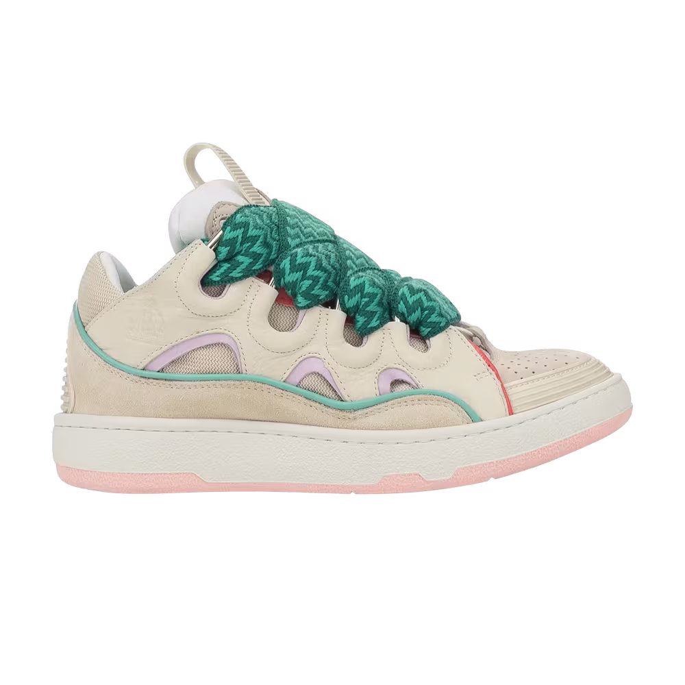 Lanvin Women's Curb Sneakers Pink Beige