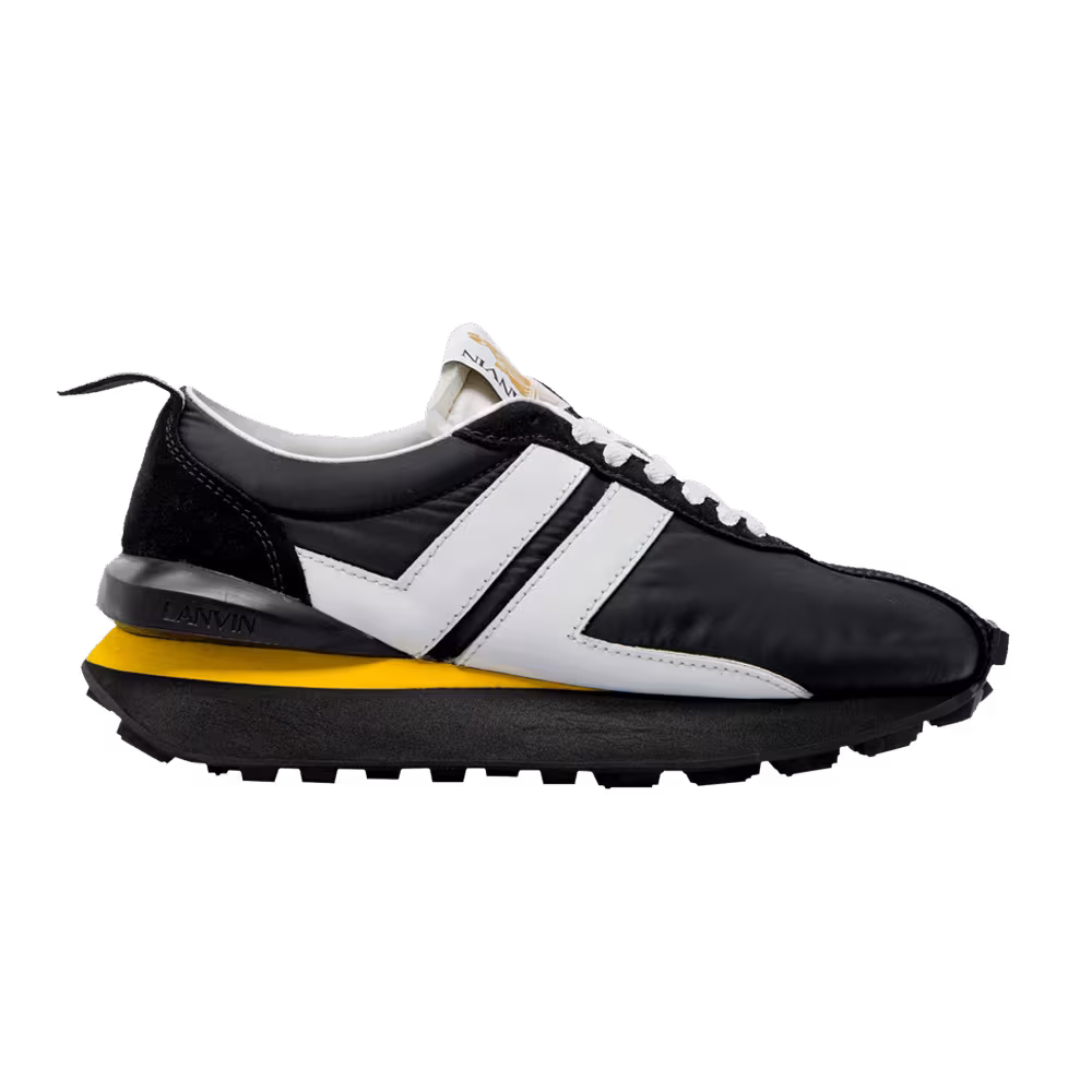 Lanvin Women's Bumpr Sneaker Black Yellow