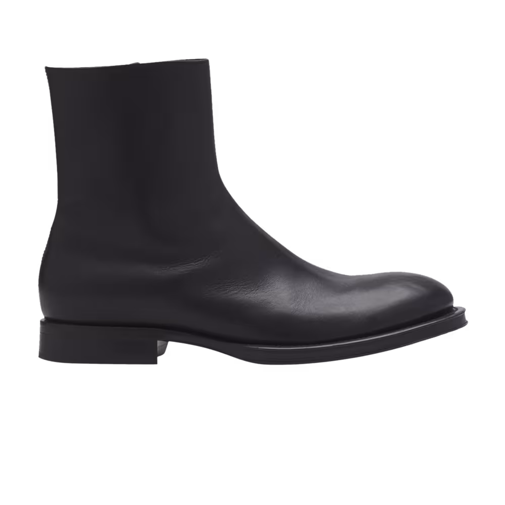 Lanvin Medley Leather Boot Black